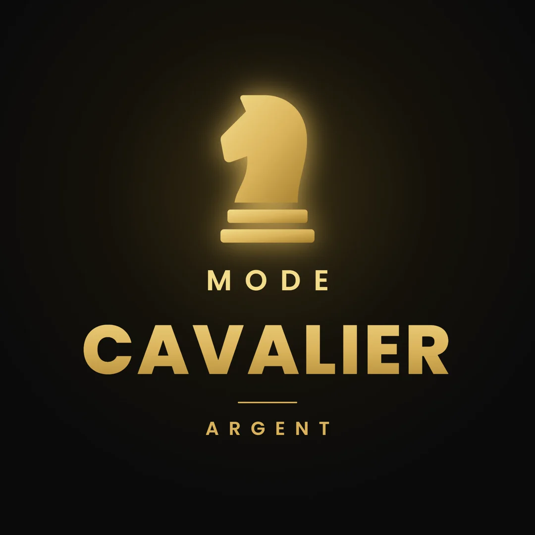 Couverture du guide Mode Cavalier, Argent : le cavalier doré sur fond noir
